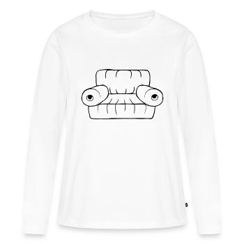 Canapé Canapé Salon Meubles - T-shirt manches longues Premium bio Femme - blanc - Devant - Julia (174cm)