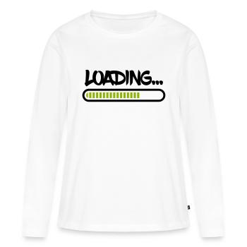 Chargement - T-shirt manches longues Premium bio Femme - blanc - Devant - Julia (174cm)