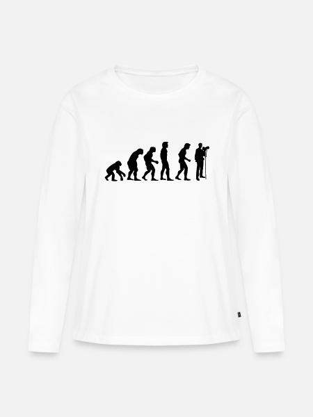 fotograf_evolution - Frauen Premium Bio Langarmshirt - Weiß