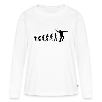 Forward march! - Women's Premium Organic Long Sleeve Shirt - white - Front - Julia (174cm)