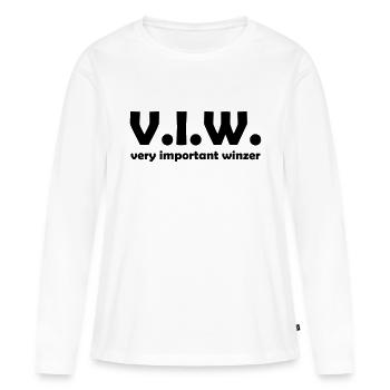 winzer - Frauen Premium Bio Langarmshirt - Weiß - Vorne - Julia (174cm)