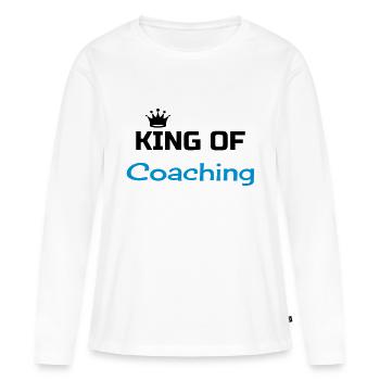 Coach / Coaching / Entraineur / Sport - T-shirt manches longues Premium bio Femme - blanc - Devant - Julia (174cm)