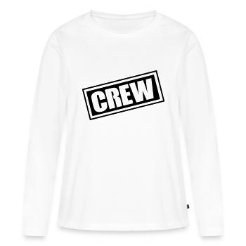 Équipage - T-shirt manches longues Premium bio Femme - blanc - Devant - Julia (174cm)