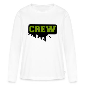 équipage - T-shirt manches longues Premium bio Femme - blanc - Devant - Julia (174cm)