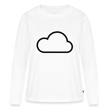 Clouds - Women's Premium Organic Long Sleeve Shirt - white - Front - Julia (174cm)