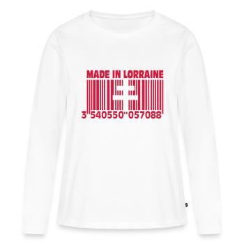 Made in Lothringen II - Frauen Premium Bio Langarmshirt - Weiß - Vorne - Julia (174cm)