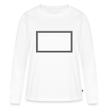 cadre pour image_1_2 - T-shirt manches longues Premium bio Femme - blanc - Devant - Julia (174cm)