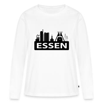 ville d'horizon de Essen - T-shirt manches longues Premium bio Femme - blanc - Devant - Julia (174cm)