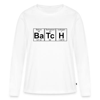 Ba-Tc-H (batch) - Full - Women's Premium Organic Long Sleeve Shirt - white - Front - Julia (174cm)