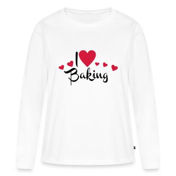 cuire - T-shirt manches longues Premium bio Femme - blanc - Devant - Julia (174cm)