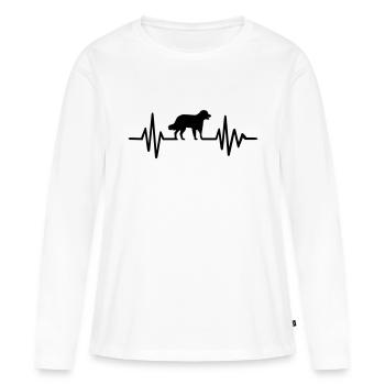Australian shepherd - T-shirt manches longues Premium bio Femme - blanc - Devant - Julia (174cm)