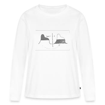 Libido liquide - T-shirt manches longues Premium bio Femme - blanc - Devant - Julia (174cm)
