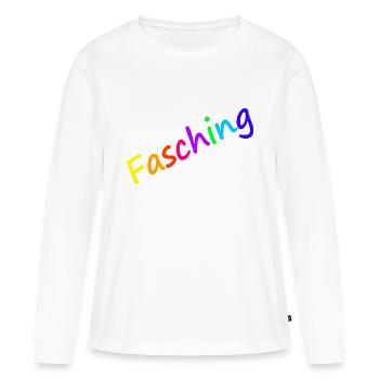 Fasching - Frauen Premium Bio Langarmshirt - Weiß - Vorne - Julia (174cm)
