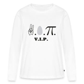 VIP - T-shirt manches longues Premium bio Femme - blanc - Devant - Julia (174cm)