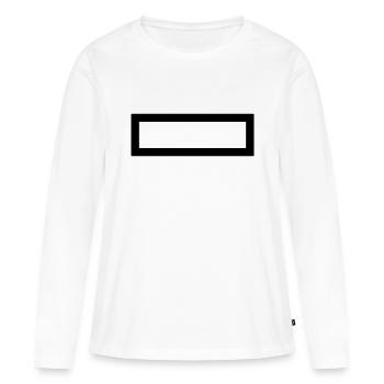 Rectangle - Women's Premium Organic Long Sleeve Shirt - white - Front - Julia (174cm)