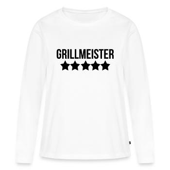 Grillen - Frauen Premium Bio Langarmshirt - Weiß - Vorne - Julia (174cm)