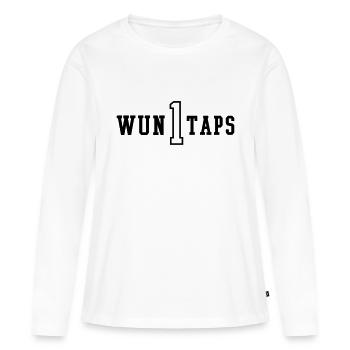 wun1taps - Frauen Premium Bio Langarmshirt - Weiß - Vorne - Julia (174cm)