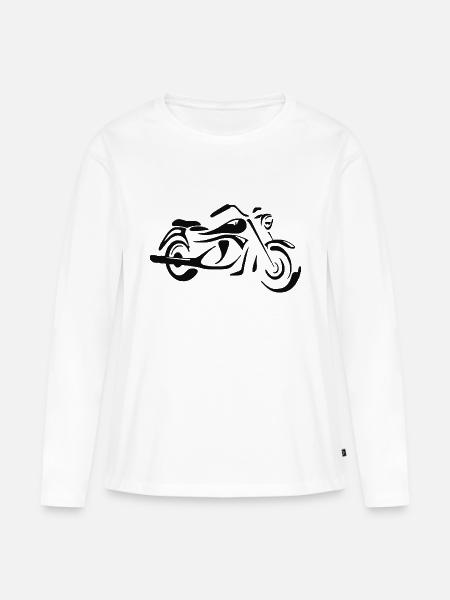 Chopper - Frauen Premium Bio Langarmshirt - Weiß