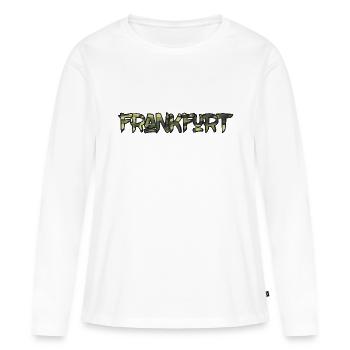 Camouflage de Francfort - T-shirt manches longues Premium bio Femme - blanc - Devant - Julia (174cm)