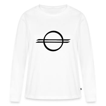 Vergebung, indianisch/schamanisches Symbol - Frauen Premium Bio Langarmshirt - Weiß - Vorne - Julia (174cm)