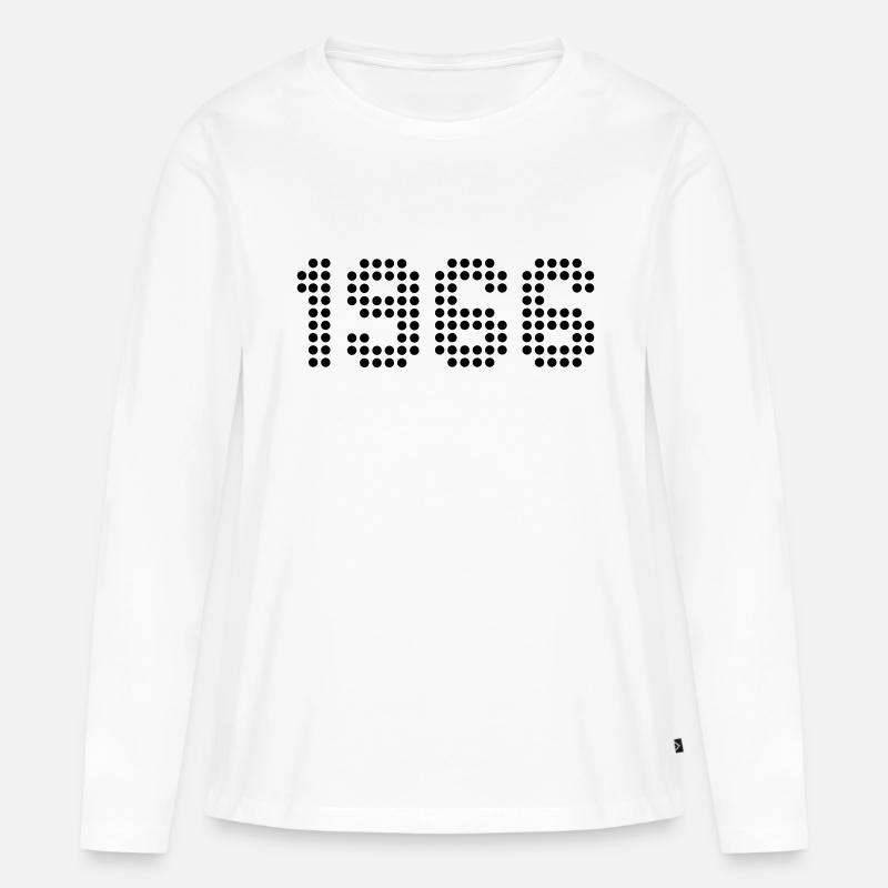 1966 - Frauen Premium Bio Langarmshirt - Weiß