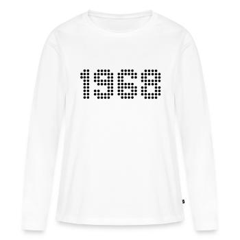1968 - Women's Premium Organic Long Sleeve Shirt - white - Front - Julia (174cm)