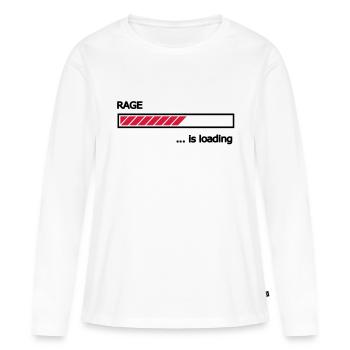 Rage is loading Ladebalken Loading Bar - Frauen Premium Bio Langarmshirt - Weiß - Vorne - Julia (174cm)