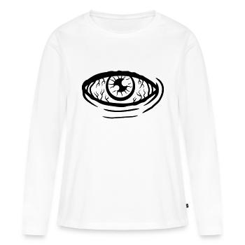 Design All-Seeing Eye - Women's Premium Organic Long Sleeve Shirt - white - Front - Julia (174cm)