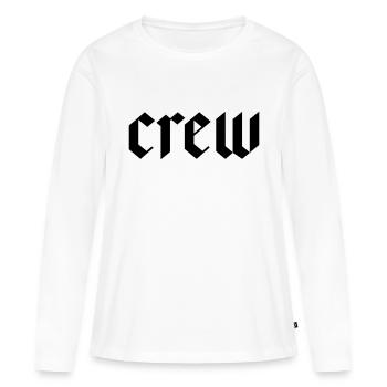 équipage - T-shirt manches longues Premium bio Femme - blanc - Devant - Julia (174cm)