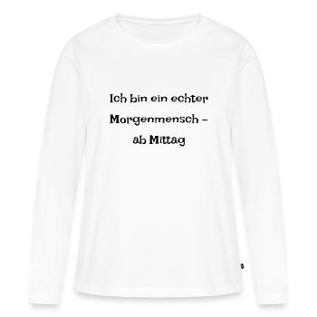 Typisch-Gamer - Frauen Premium Bio Langarmshirt - Weiß - Vorne - Julia (174cm)