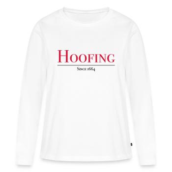 Hoofing depuis 1664 - T-shirt manches longues Premium bio Femme - blanc - Devant - Julia (174cm)