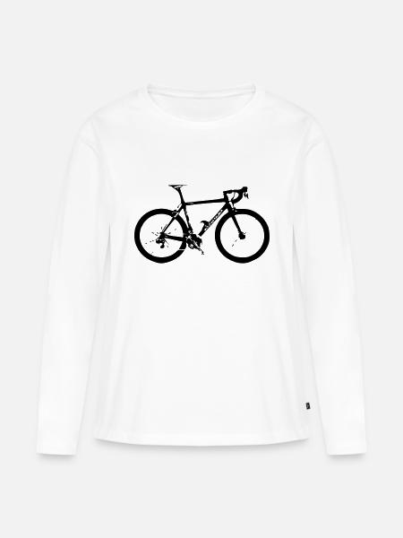 bike - Frauen Premium Bio Langarmshirt - Weiß