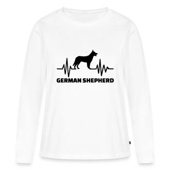 Berger - T-shirt manches longues Premium bio Femme - blanc - Devant - Julia (174cm)