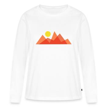 Sunset - Frauen Premium Bio Langarmshirt - Weiß - Vorne - Julia (174cm)