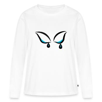 LA BEAUTÉ v2.00 - T-shirt manches longues Premium bio Femme - blanc - Devant - Julia (174cm)
