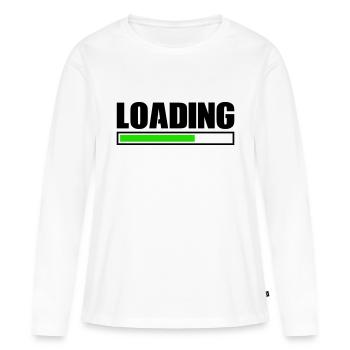 Chargement - T-shirt manches longues Premium bio Femme - blanc - Devant - Julia (174cm)