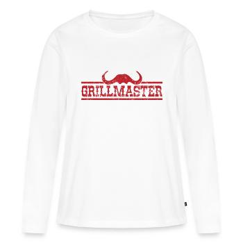 Grillmaster Barbecue Grillshirt - Frauen Premium Bio Langarmshirt - Weiß - Vorne - Julia (174cm)