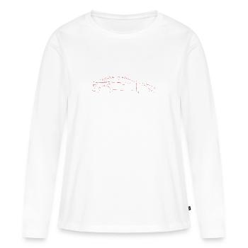 Elektrisch - E Auto - M3 - Frauen Premium Bio Langarmshirt - Weiß - Vorne - Julia (174cm)
