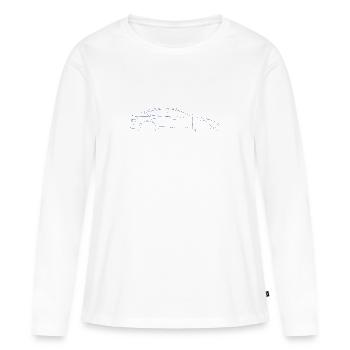 Elektrisch - E Auto - M3 - Frauen Premium Bio Langarmshirt - Weiß - Vorne - Julia (174cm)