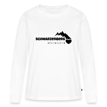 Schwarzenberg Erzgebirge ma maison - T-shirt manches longues Premium bio Femme - blanc - Devant - Julia (174cm)