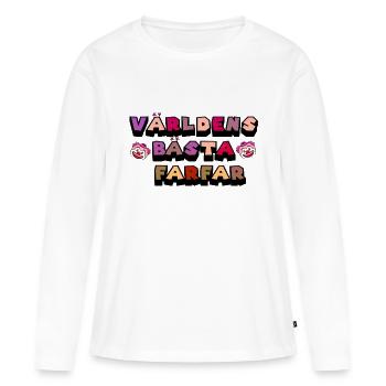 BestGroßmutter Großmutter Großvater Großvater Geburtstagsfamilie - Frauen Premium Bio Langarmshirt - Weiß - Vorne - Julia (174cm)