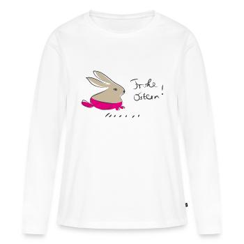 frohe ostern - Frauen Premium Bio Langarmshirt - Weiß - Vorne - Julia (174cm)