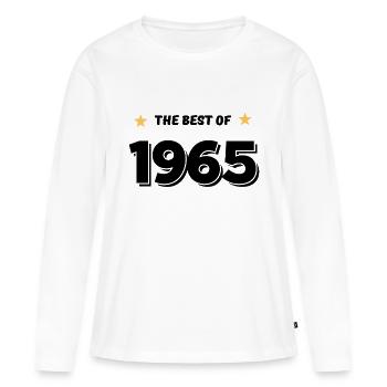Das Beste von 1965 - Frauen Premium Bio Langarmshirt - Weiß - Vorne - Julia (174cm)