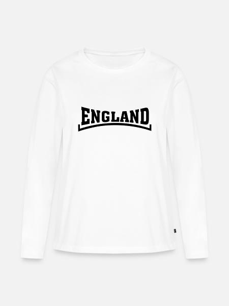 england - Frauen Premium Bio Langarmshirt - Weiß