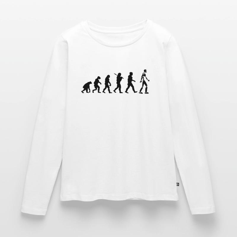 Robot Evolution T-shirt manches longues Premium bio Femme