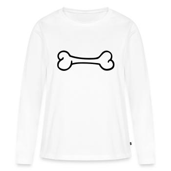 Bone - Women's Premium Organic Long Sleeve Shirt - white - Front - Julia (174cm)