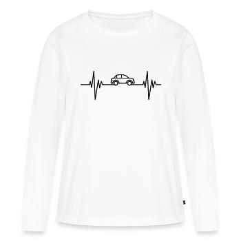 Car Pulse - Frauen Premium Bio Langarmshirt - Weiß - Vorne - Julia (174cm)