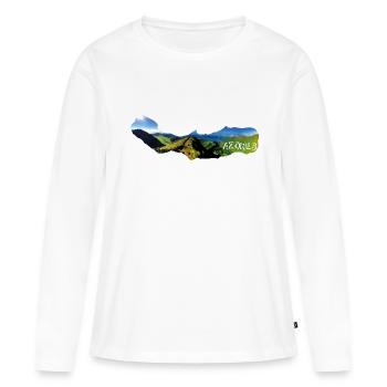 Azores Boca do Inferno Azores Portugal views - Women's Premium Organic Long Sleeve Shirt - white - Front - Julia (174cm)