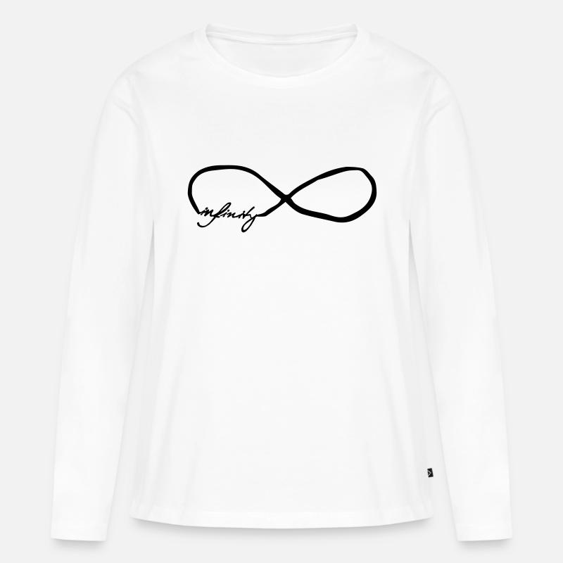 infinity - Frauen Premium Bio Langarmshirt - Weiß