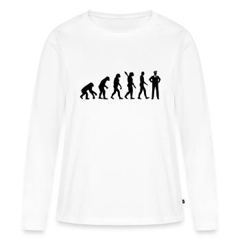 Pilot - Frauen Premium Bio Langarmshirt - Weiß - Vorne - Julia (174cm)
